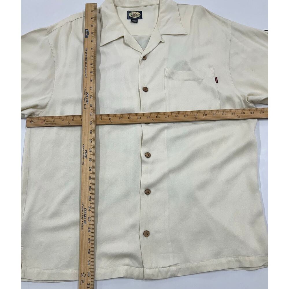 Tommy Bahama SZ L Shirt Short Sleeve Button Up Lightweight Vtg Made in Hong Kong - Picture 10 of 10